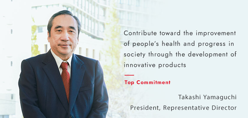 Contribute toward the improvement of people’s health and progress in society through the development of innovative products